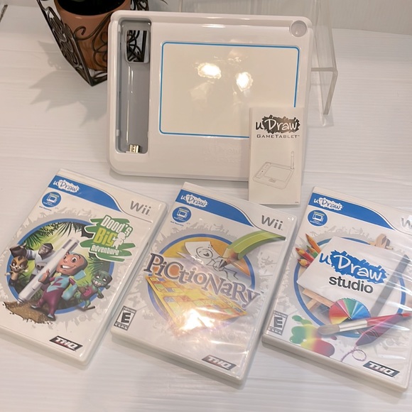 Wii U Draw Game Tablet & 3 U Draw Games: U Draw Studio, Pictionary, Doods BIG Ad - Picture 15 of 15